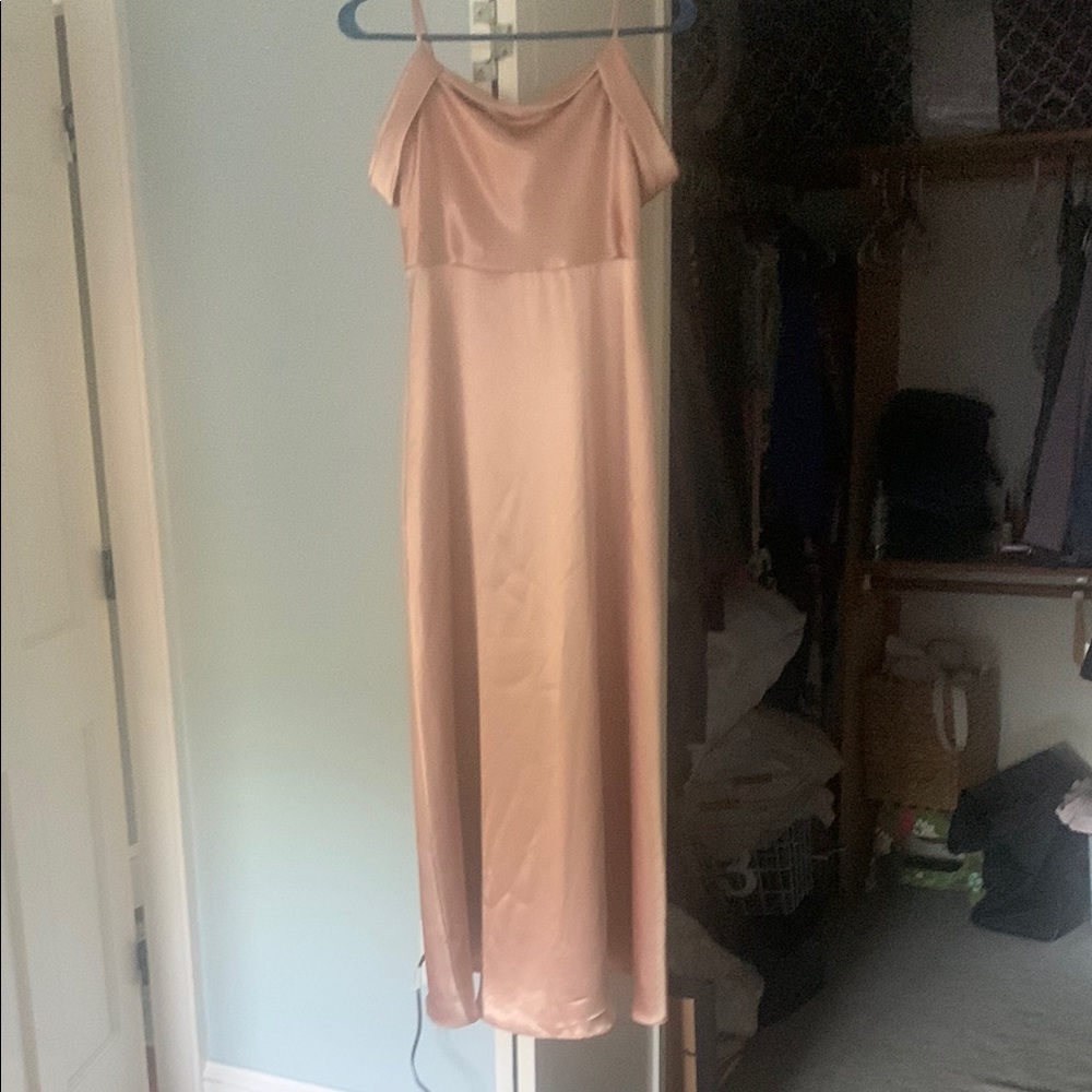 David's Bridal Kids Formal Dress in Blush